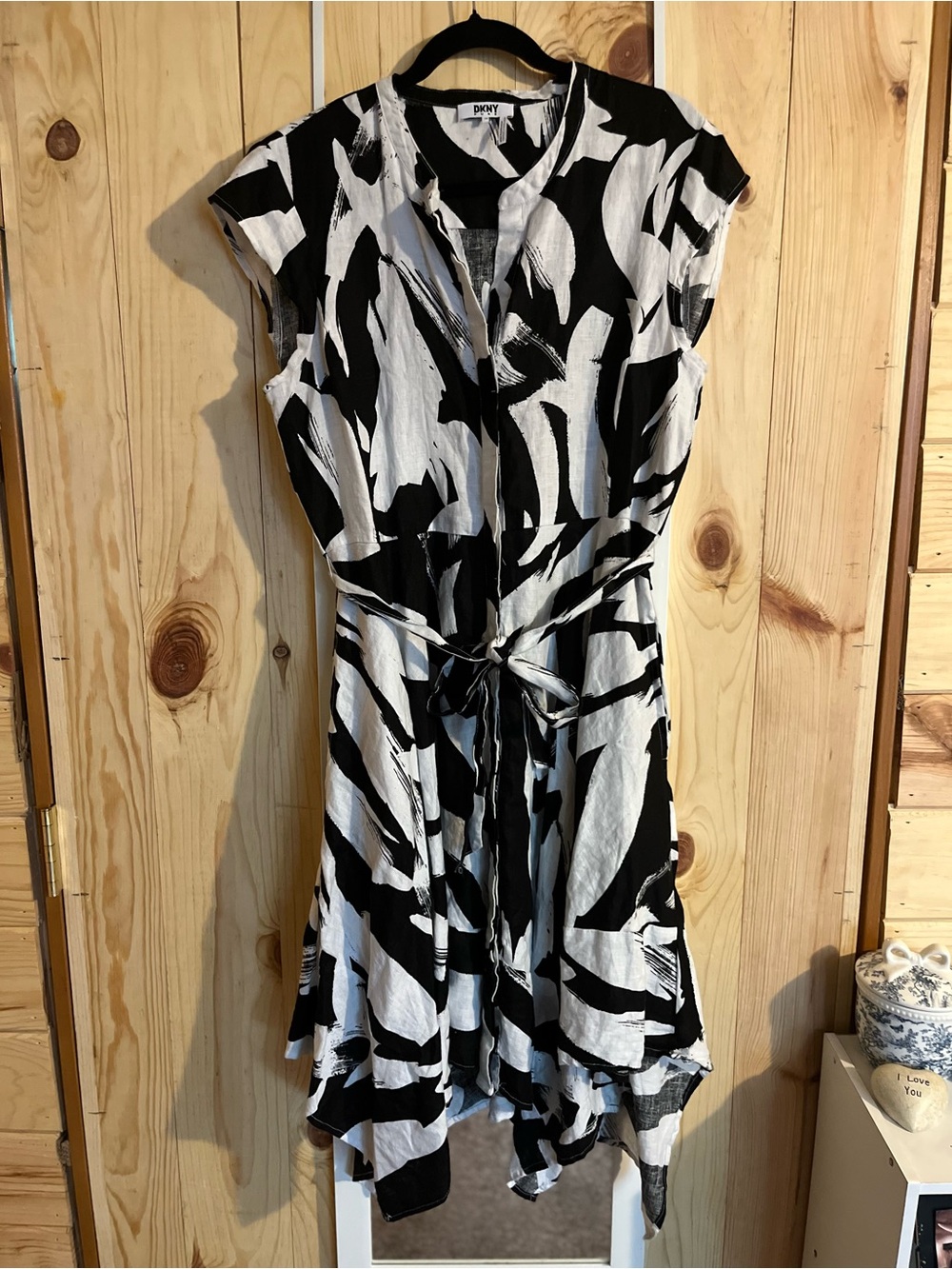 DKNY Pure 100% Linen Midi Dress NWOT